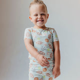 2pc Short Sleeve Pajama Set - Sports Medley