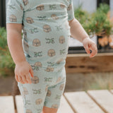 2pc Short Sleeve Pajama Set - Star Wars Mando Medley