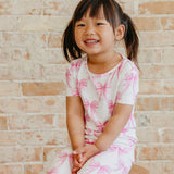 Bamboo 2pc Short Sleeve Pajamas with Pants - Bow My Gosh