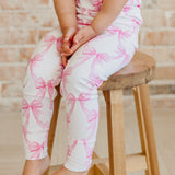 Bamboo 2pc Short Sleeve Pajamas with Pants - Bow My Gosh