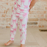 Bamboo 2pc Short Sleeve Pajamas with Pants - Bow My Gosh