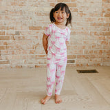 Bamboo 2pc Short Sleeve Pajamas with Pants - Bow My Gosh