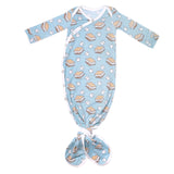 Newborn Knotted Gown - S'mores