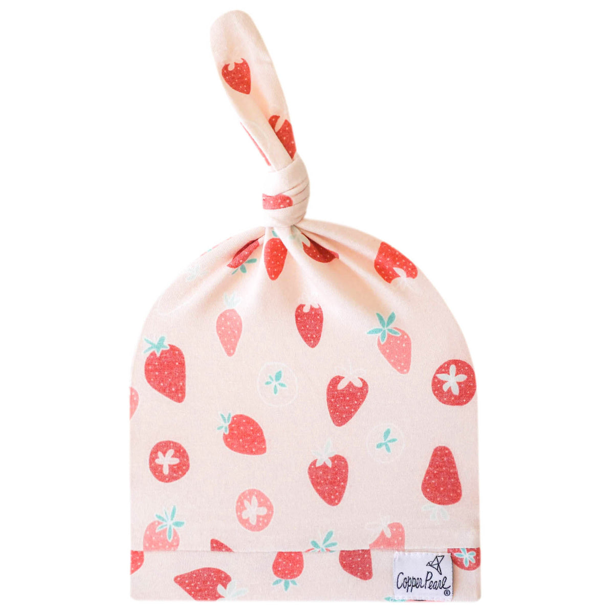 Top Knot Hat - Strawberry