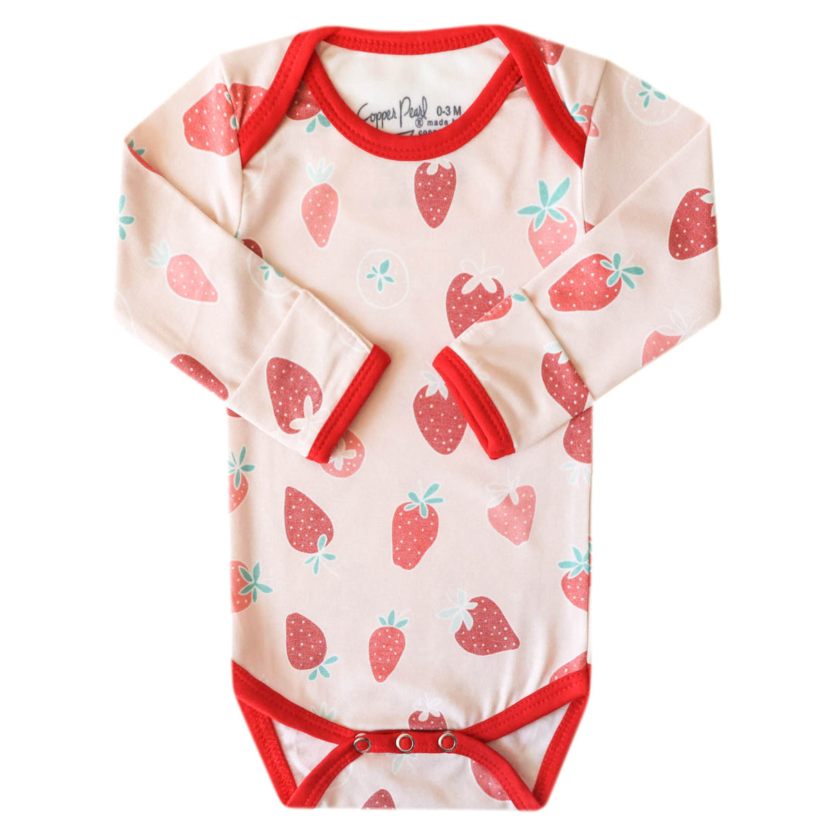 Long Sleeve Bodysuit - Strawberry