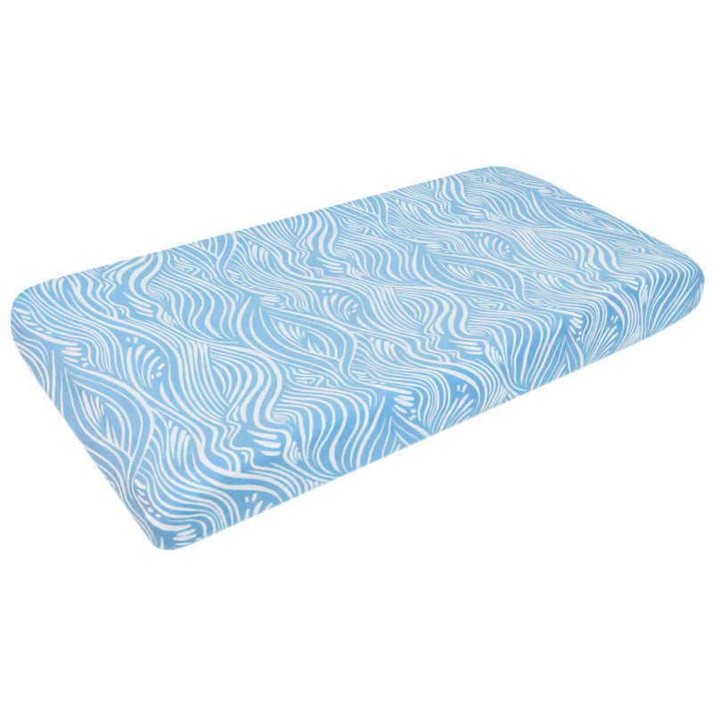 Premium Knit Diaper Changing Pad Cover - Surf