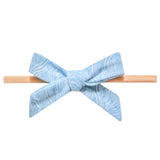 Ribbon Baby Bow - Surf