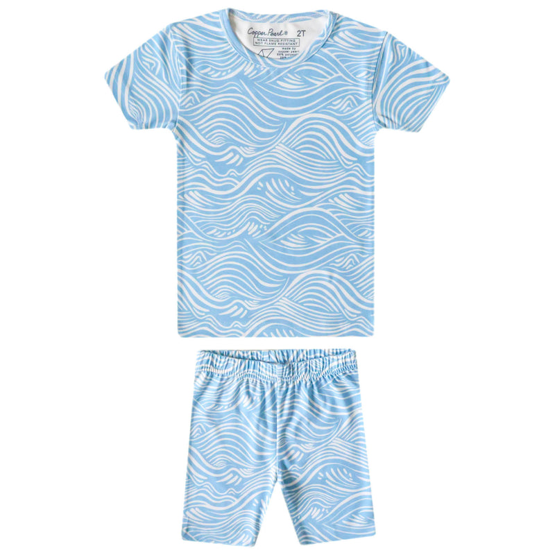 2pc Short Sleeve Pajama Set - Surf