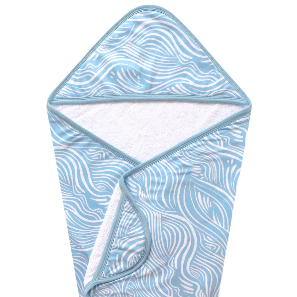 Premium Baby Knit Hooded Towel - Surf