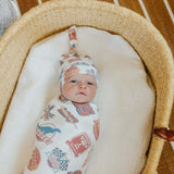 Knit Swaddle Blanket - Disney Pixar Bumper Stickers