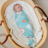 Knit Swaddle Blanket - Slam Dunk