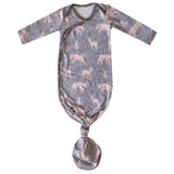 Newborn Knotted Gown - Timber