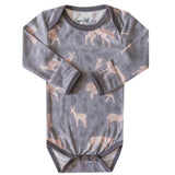 Long Sleeve Bodysuit - Timber
