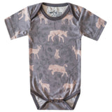 Short Sleeve Bodysuit - Timber