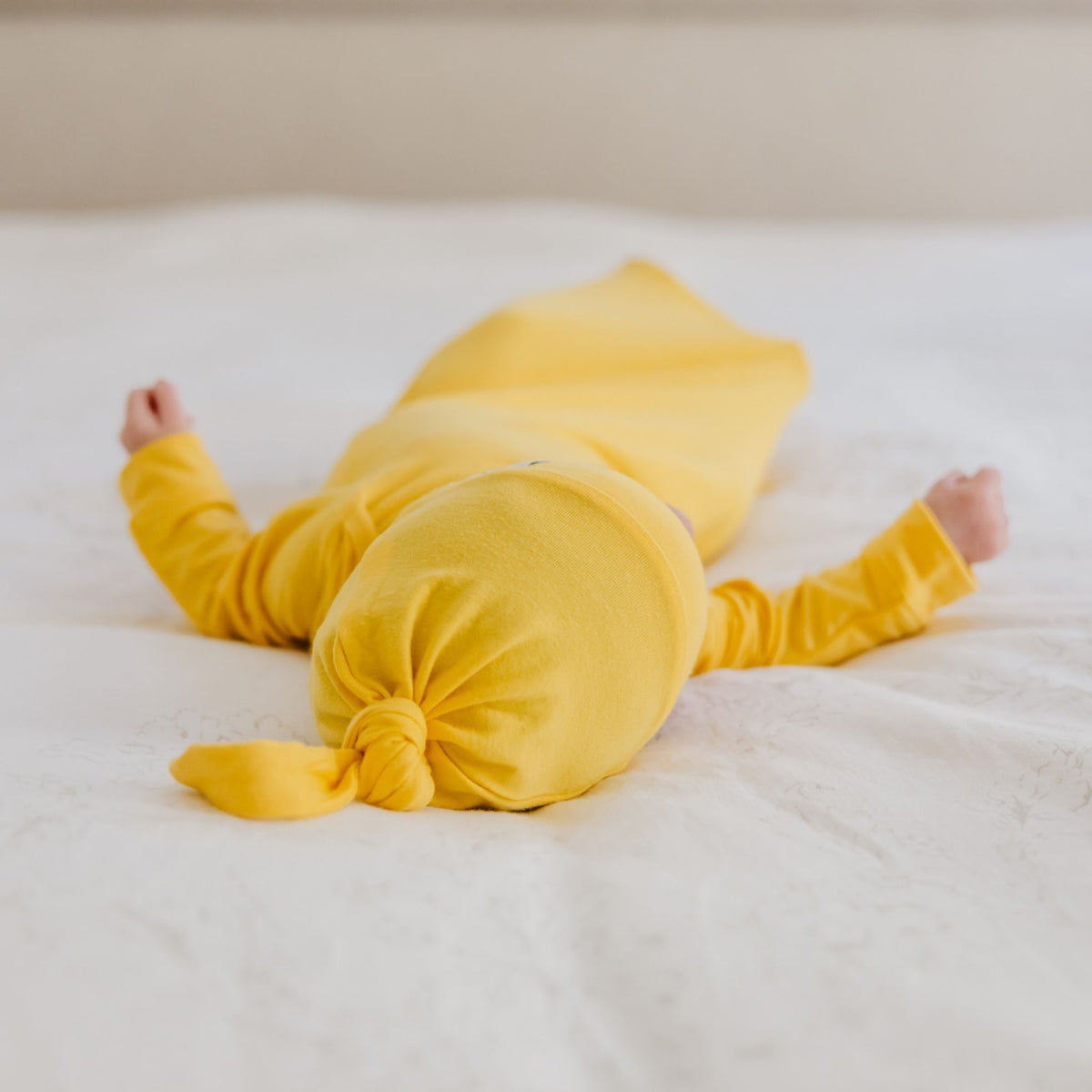 Top Knot Hat - Banana