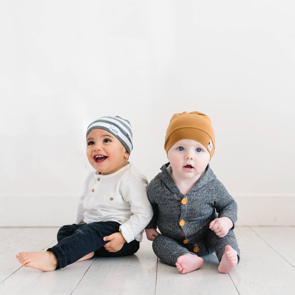 Top Knot Hat - Camel