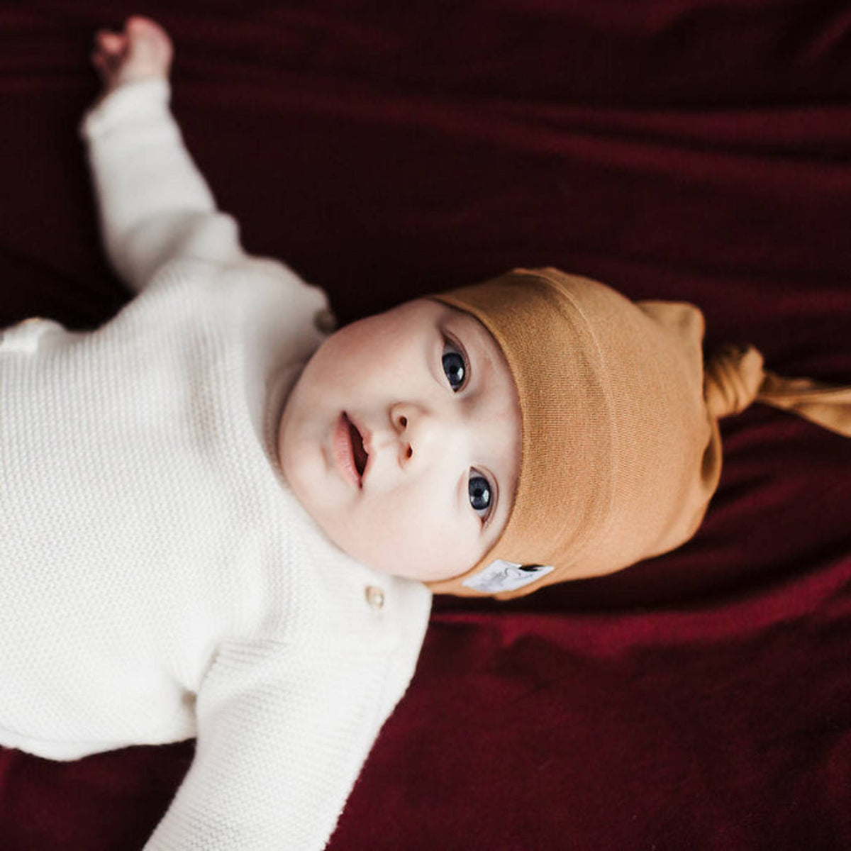 Top Knot Hat - Camel