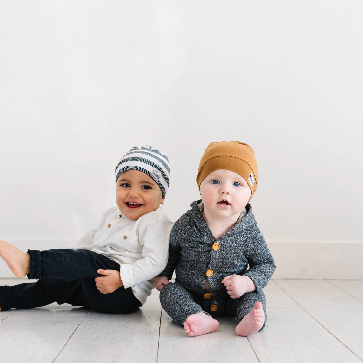 Top Knot Hat - Camel