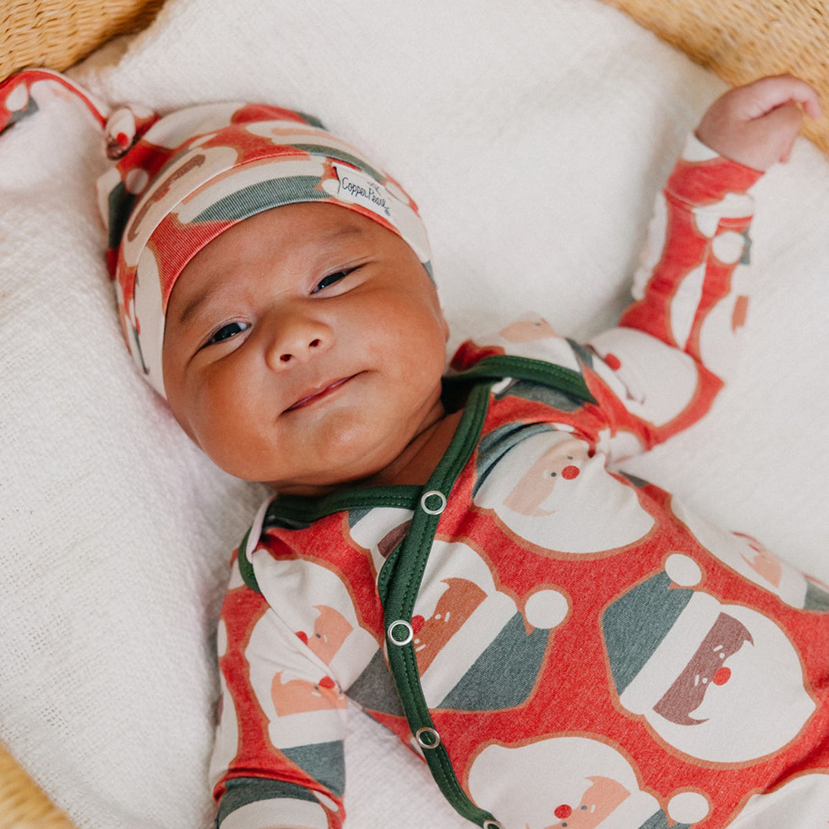 Top Knot Hat - Claus