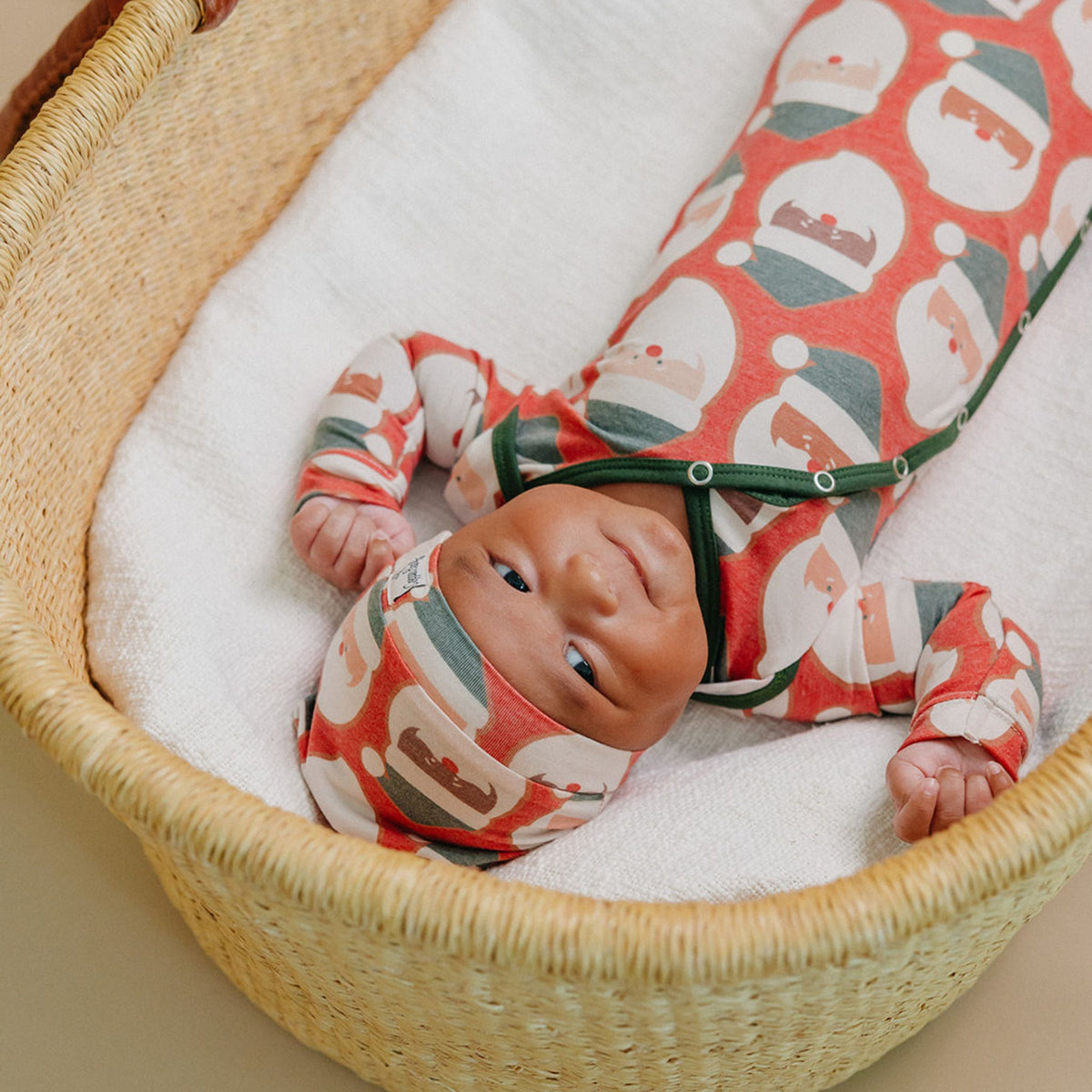 Top Knot Hat - Claus