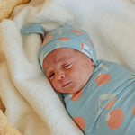 Top Knot Hat - Clementine