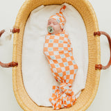 Top Knot Hat - Mickey Mouse Check