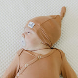 Newborn Knotted Gown - Pecan