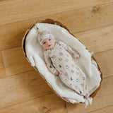 Top Knot Hat - Penguins