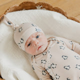 Top Knot Hat - Penguins