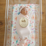 Wooden Announcement Sign - Hello World Bow