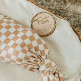 Personalized Wooden Announcement Sign - Retro Checker