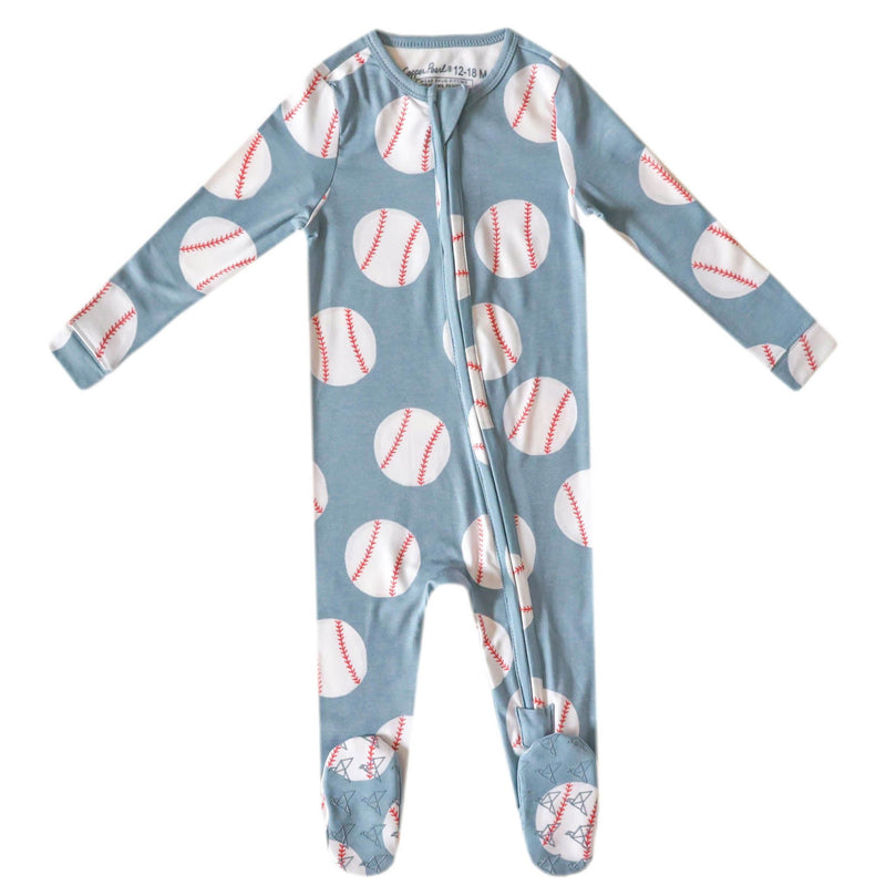 Zip-Up Footie Pajama - Slugger