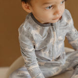 Zip-Up Footie Pajama - Timber
