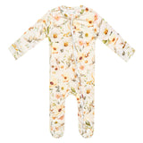 Bamboo Zip-Up Footie - Angelique