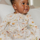 Bamboo Zip-Up Footie - Angelique