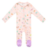 Convertible Zip-Up Footie - Enchanted Friends