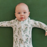 Zip-Up Footie Pajama - Fern