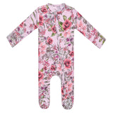 Bamboo Zip-Up Footie - Deborah