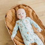 Bamboo Zip-Up Footie - Rocketeer