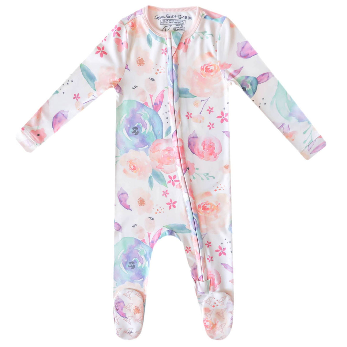 Zip-Up Footie Pajama - Bloom