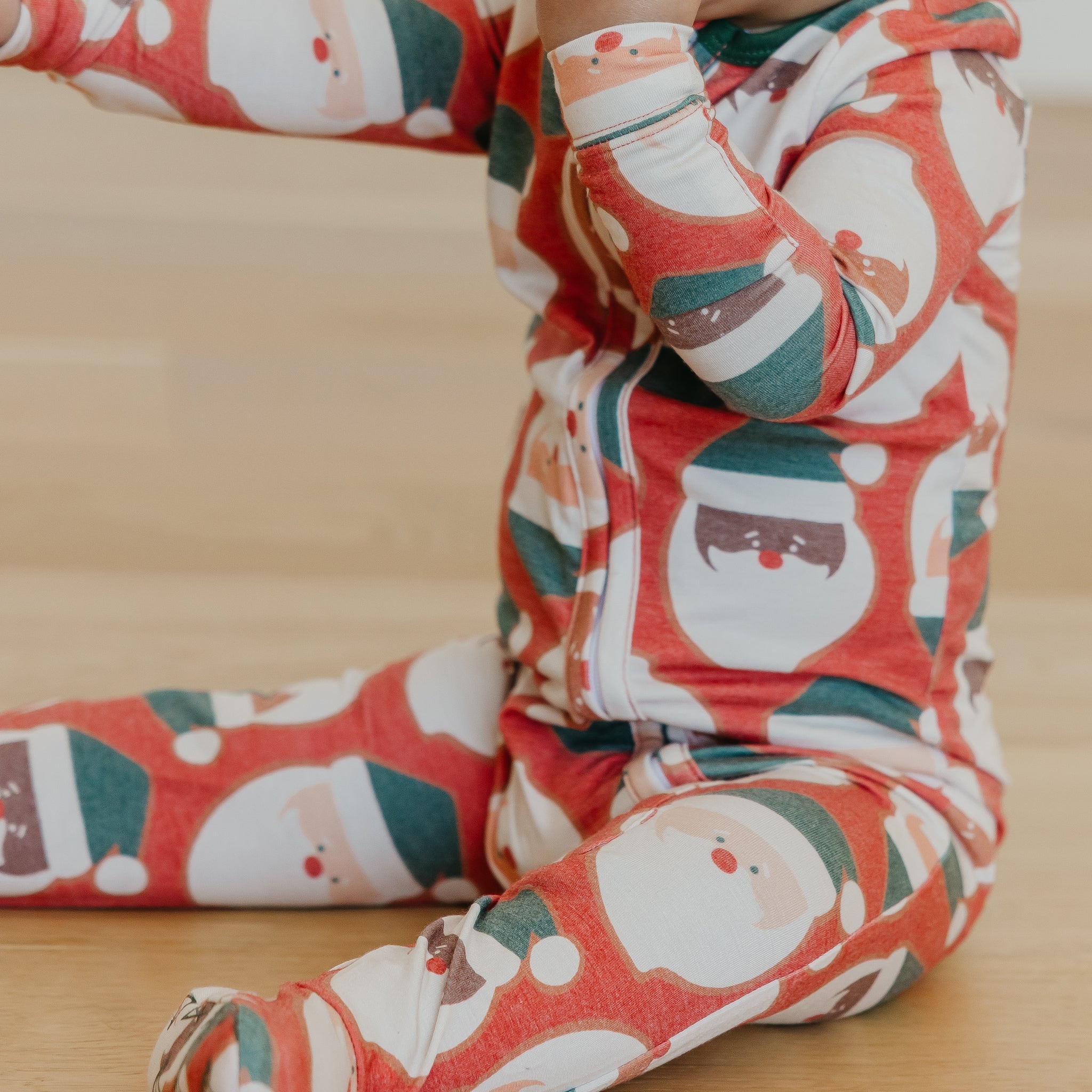 Zip-Up Footie Pajama - Claus