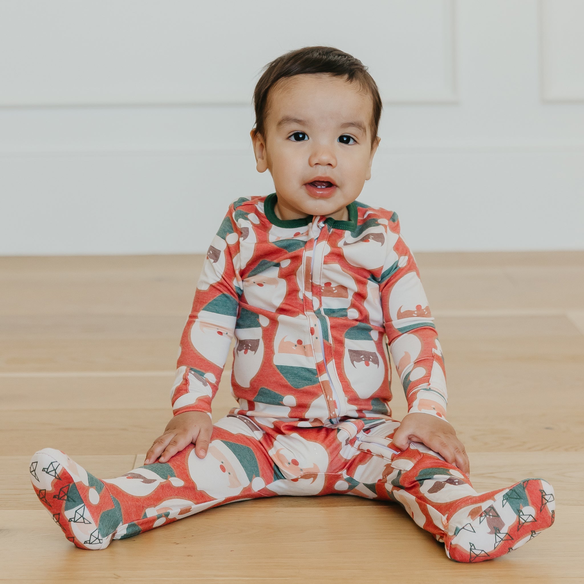 Zip-Up Footie Pajama - Claus