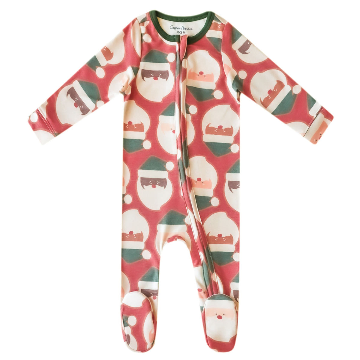 Zip-Up Footie Pajama - Claus