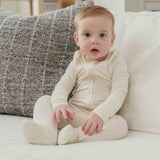 Zip-Up Footie Pajama - Cru