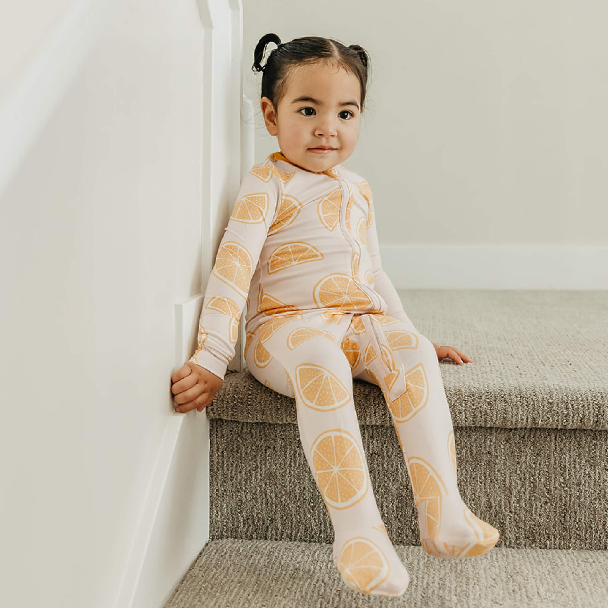 Zip-Up Footie Pajama - Cutie