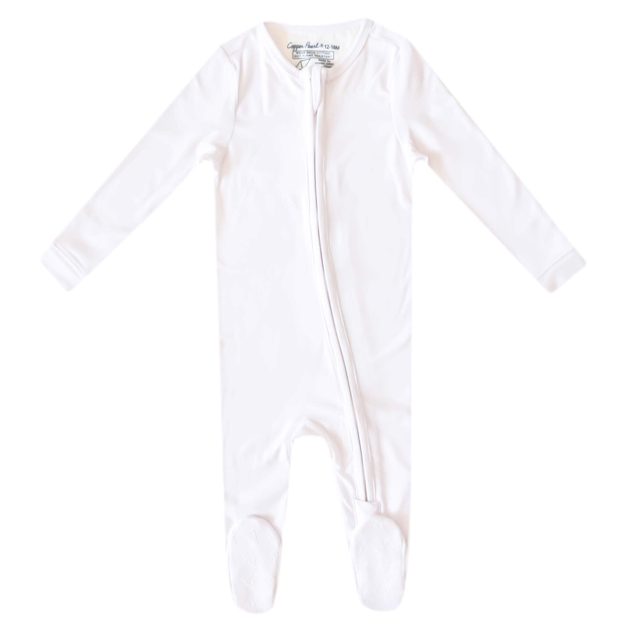 Zip-Up Footie Pajama - Dove