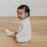 Zip-Up Footie Pajama - Dove