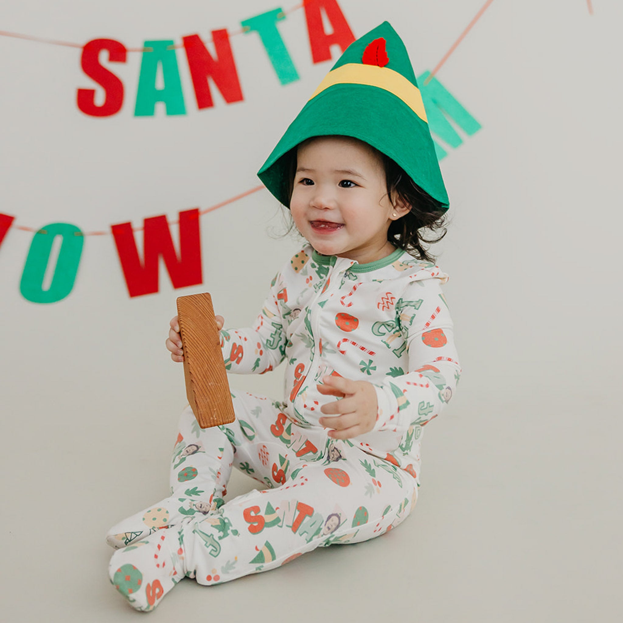 Zip-Up Footie Pajama - Elf