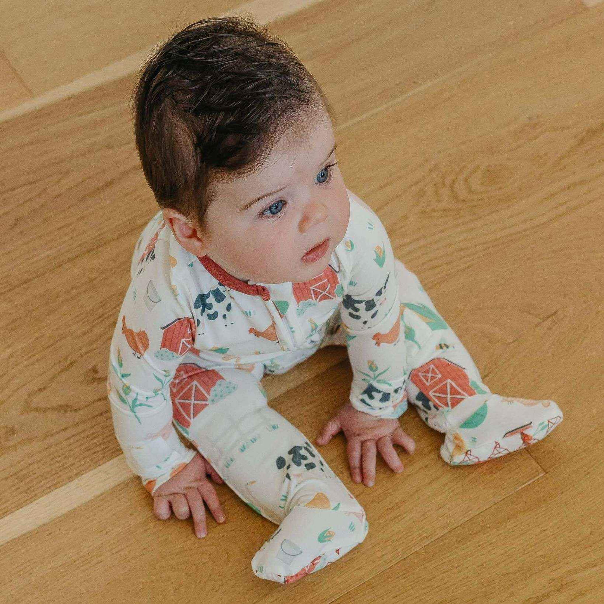 Zip-Up Footie Pajama - Farmstead