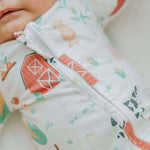 Zip-Up Footie Pajama - Farmstead
